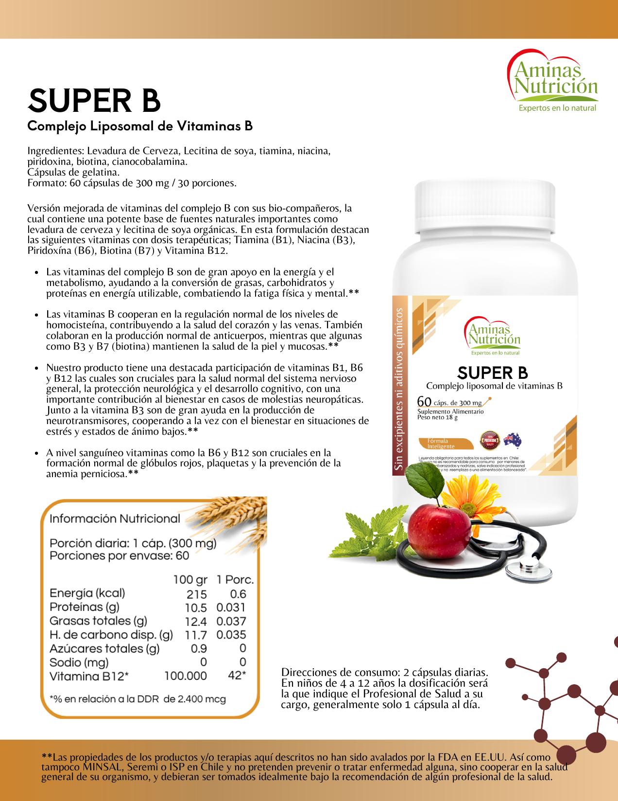 Ficha Super B — Complejo Liposomal de Vitaminas B