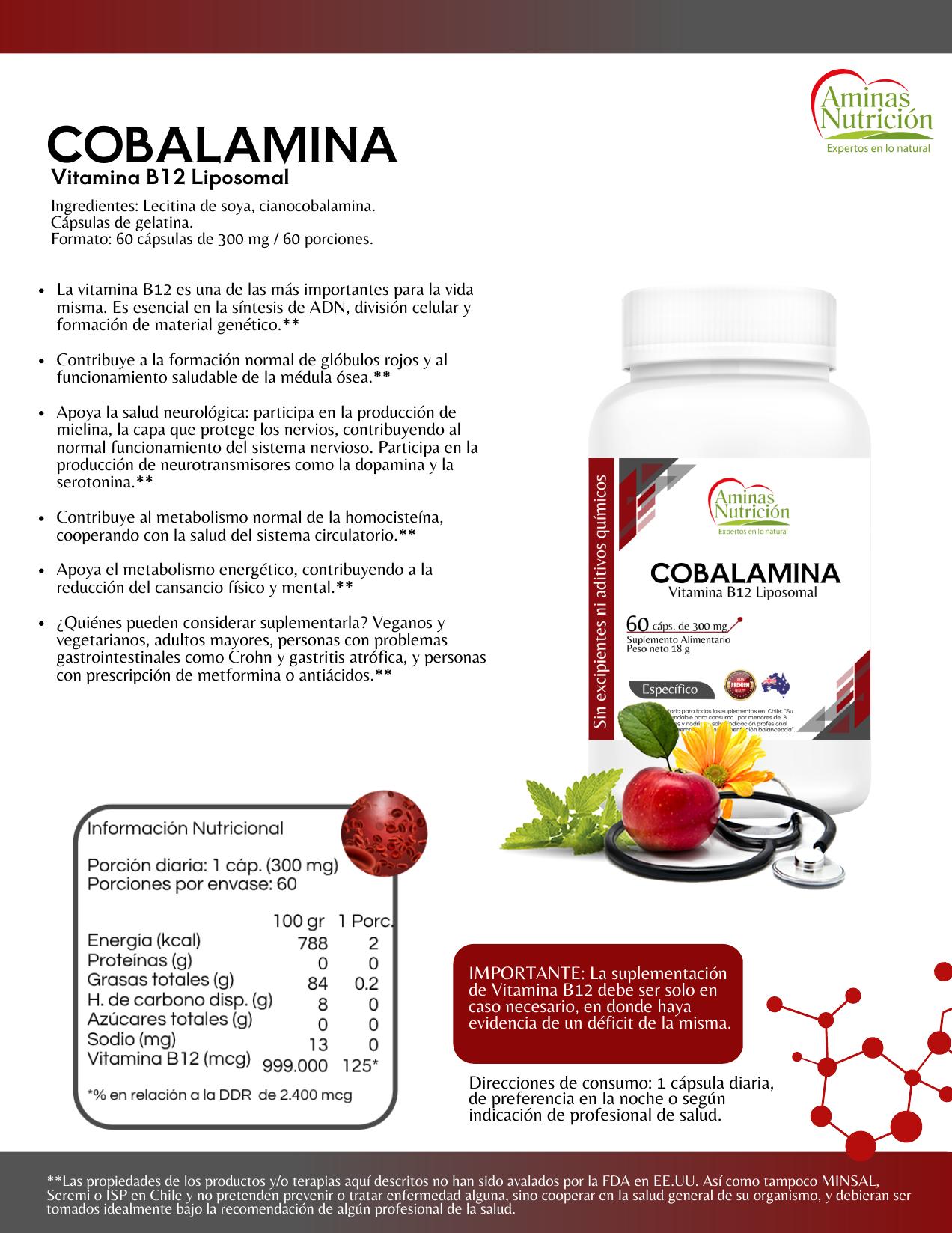 Ficha Cobalamina — Vitamina B12