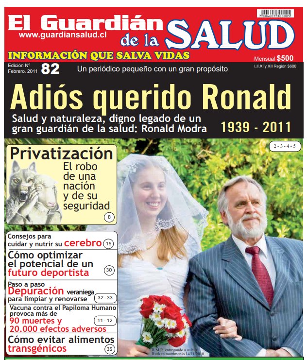 Adiós querido Ronald — El Guardián de la Salud