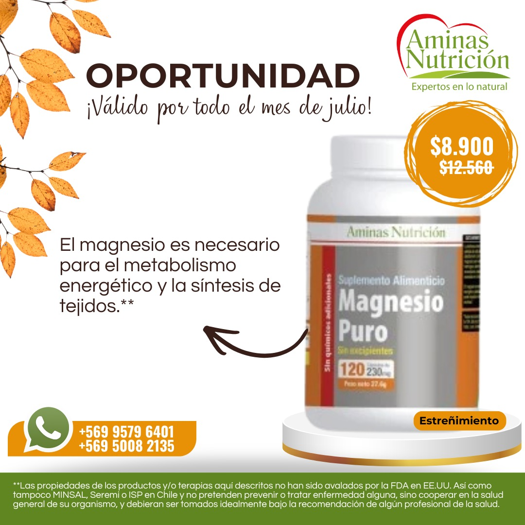 Oferta Magnesio Puro — $8.900